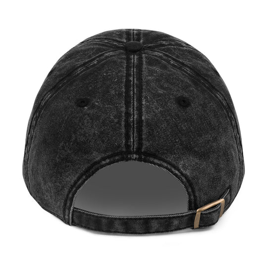 Y&U Vintage Dad Cap — Black (alternate view)