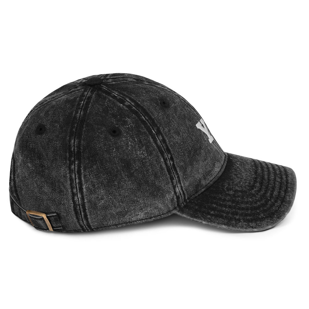 Y&U cap in Black, right side