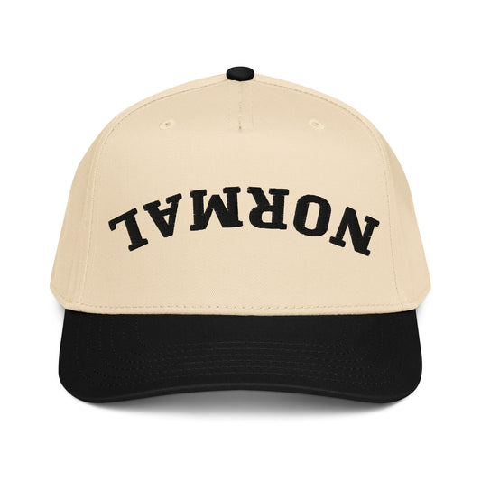 Normal Five-Panel Cap — Natural & Black