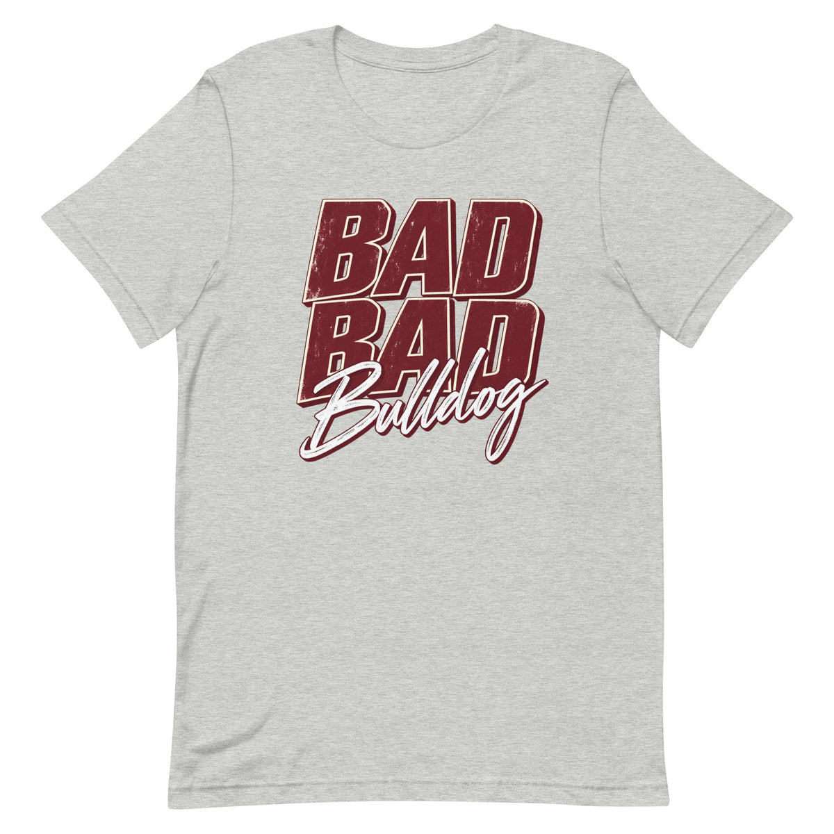 Bad Bad Bulldog Tee — Athletic Heather