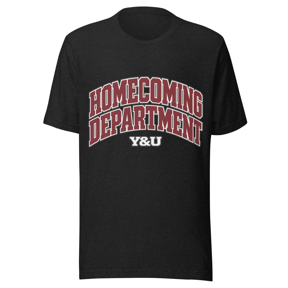 Homecoming Department Tee — Black Heather