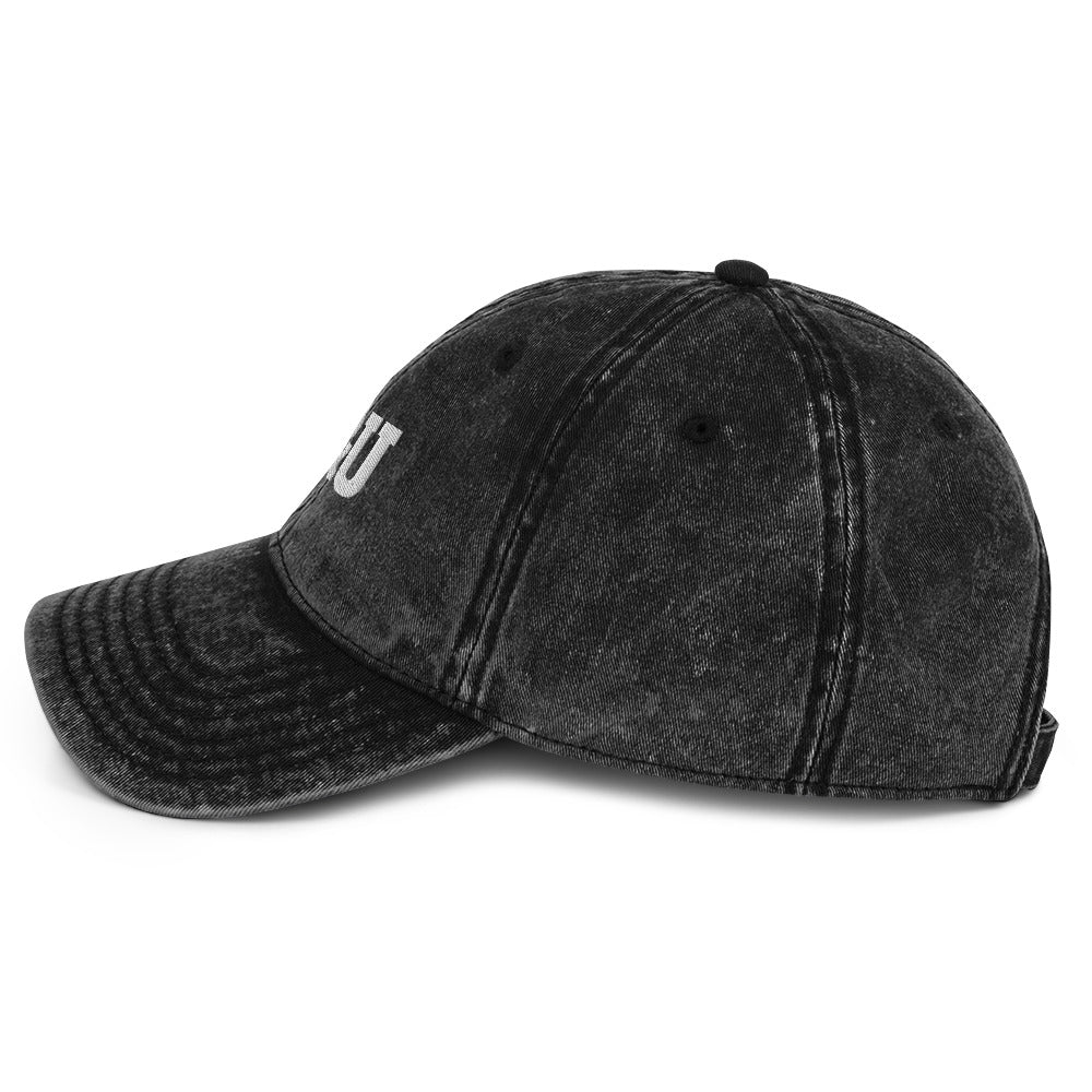 Y&U cap in Black, left side