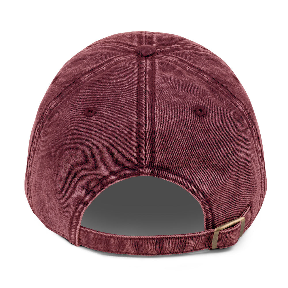 Y&U Vintage Dad Cap — Maroon